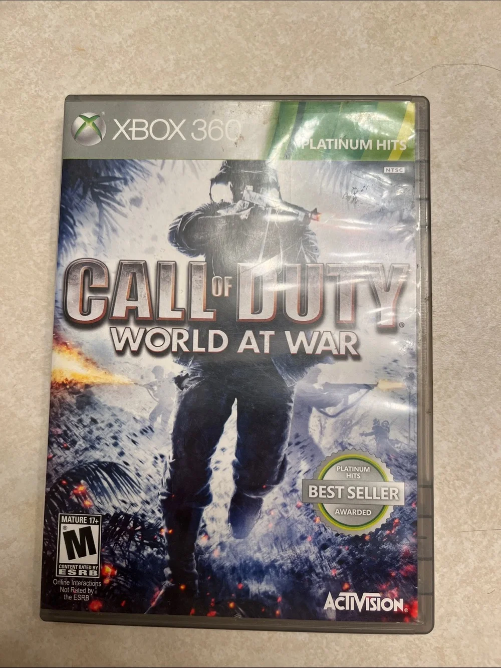 Microsoft Xbox 360 Call of Duty: World at War - Blue, Gray, Green